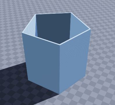 Pentagon succulent pot
