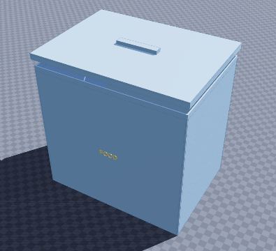 Pet food storage bin