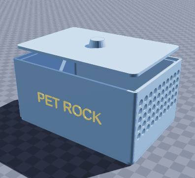 Pet-rock adoption crate