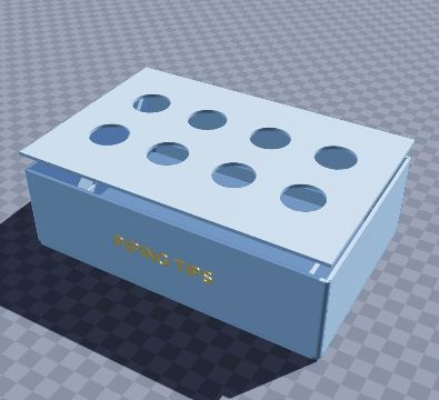 Piping tip organizer