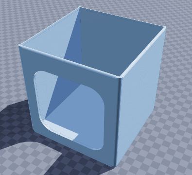 Pour-over coffee stand with mug window
