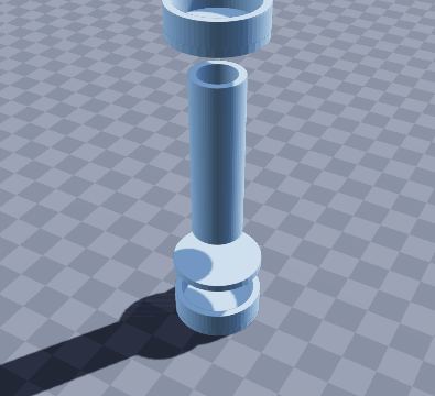 Powder pan re-pressing tamper