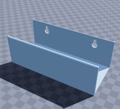 Power brick cradle for the desk leg