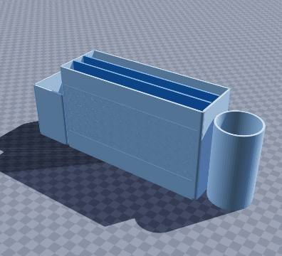 Quilting ruler and rotary cutter caddy