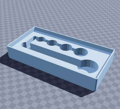 Ratchet and socket fitted tray