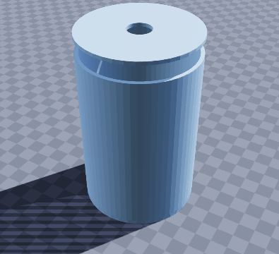 Reed diffuser vessel — 3D-printable model preview