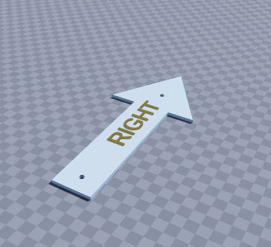 Right arrow sign