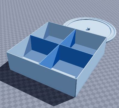Rotating square pantry turntable