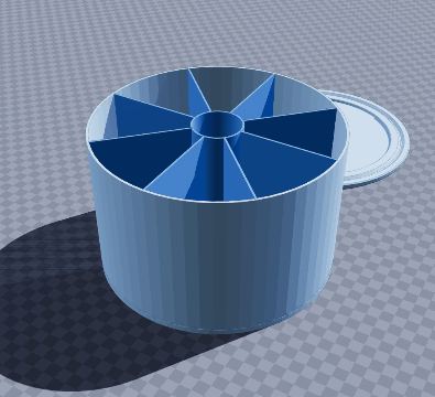 Rotating stationery carousel eight