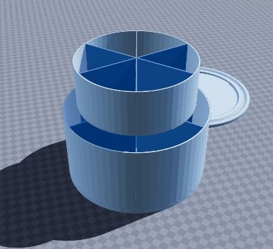 Rotating two-tier desk organizer