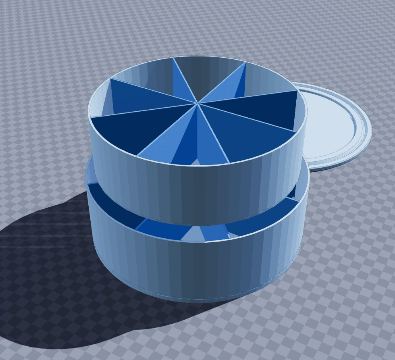 Rotating two-tier spice tower