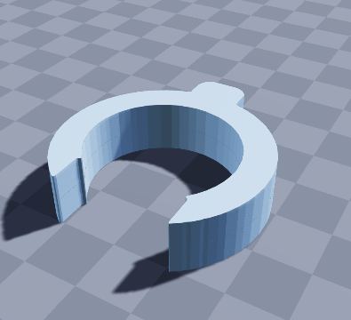 Saddle height memory collar — 3D-printable model preview