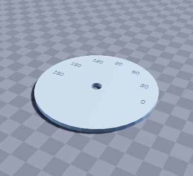 Servo angle protractor
