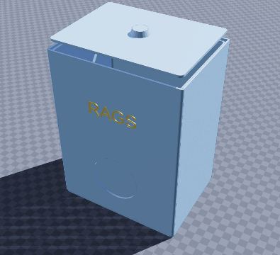 Shop rag dispenser