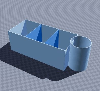 Sink organizer with brush cup