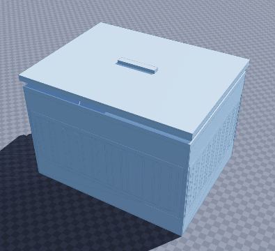 Slatted toy chest