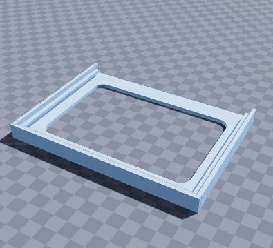Slide-in double-glass specimen frame