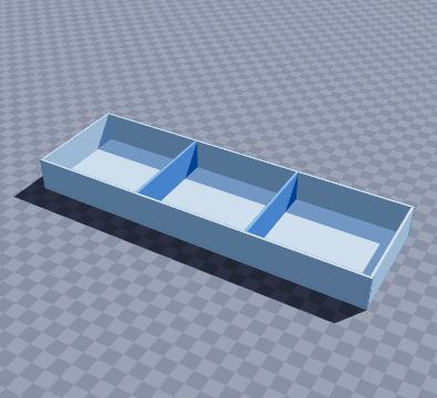 Slim pen drawer tray