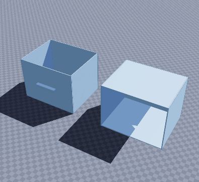 Small parts cabinet