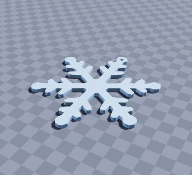 Snowflake tree ornament