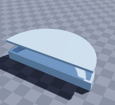 Soup bowl tilting wedge