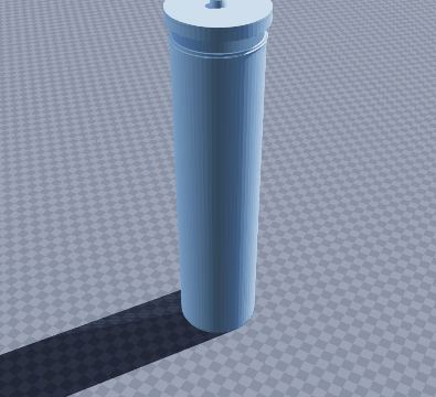 Spaghetti tube with screw lid