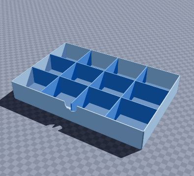 Spice drawer grid insert