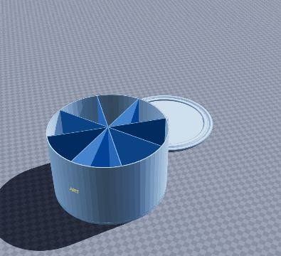Spinning art supply caddy
