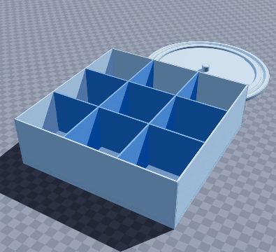 Square spice turntable