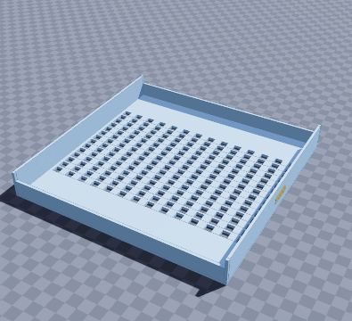 Stacking seed drying screen