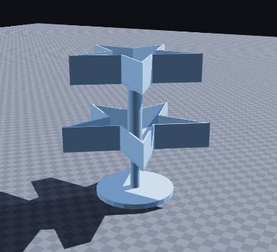 Star two-tier screw-together stand