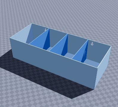 Stepped wall spice rack
