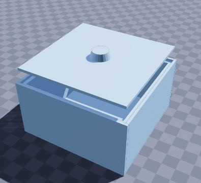 Sticky note box with lid