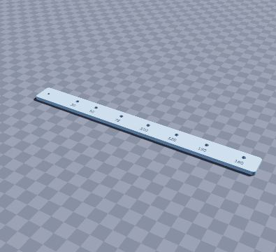Strip compass for large circles