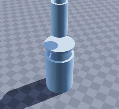 Stripboard track cutter handle — 3D-printable model preview