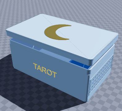Tarot deck and crystal chest