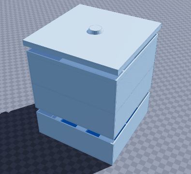 Three-tier hardware tower