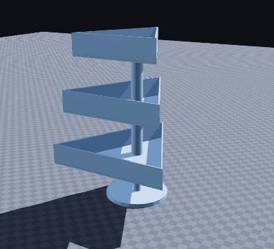 Triangle three-tier screw-together stand