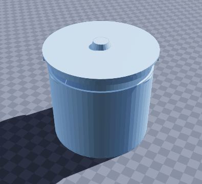 Twist-lock rivet tub
