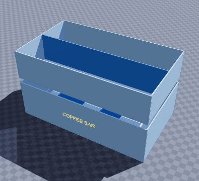 Two-tier coffee bar organizer