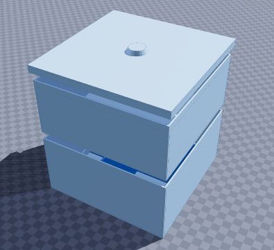 Two-tier desk organizer box