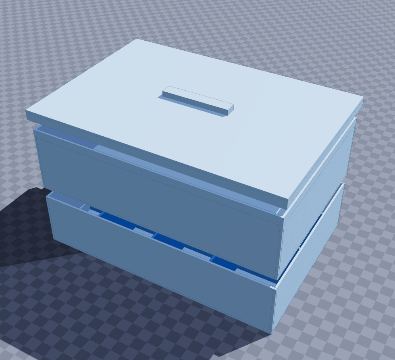 Two-tier parts box