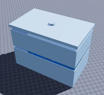 Two-tier vanity box