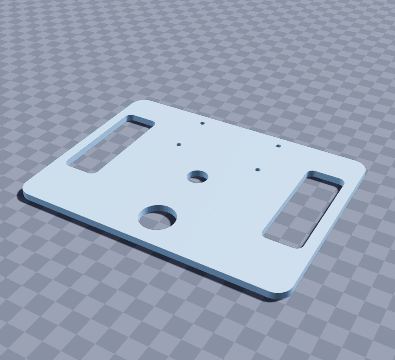 Two-wheel robot chassis plate