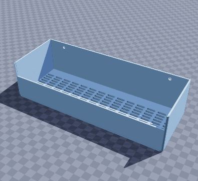 Under-desk cable tray
