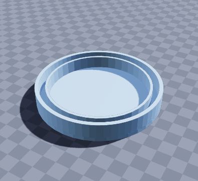 Upturned-glass display cloche base
