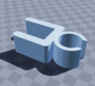 Walking stick table clip