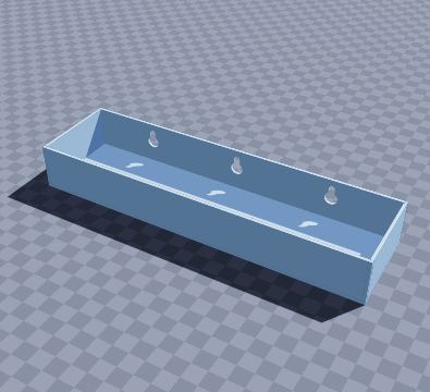 Wall-mounted marker tray