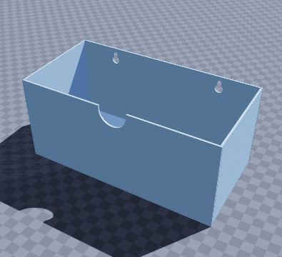 Wall-mounted tool bin