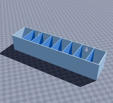 Wall screwdriver rack